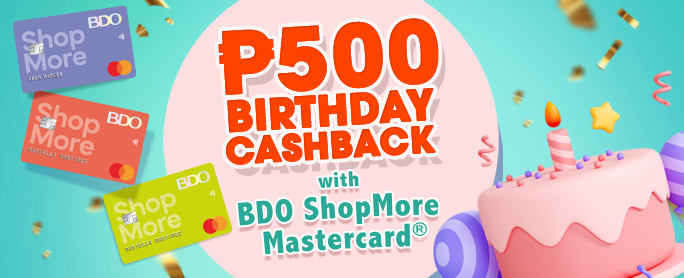 BDO P500 Birthday Cashback official promo image