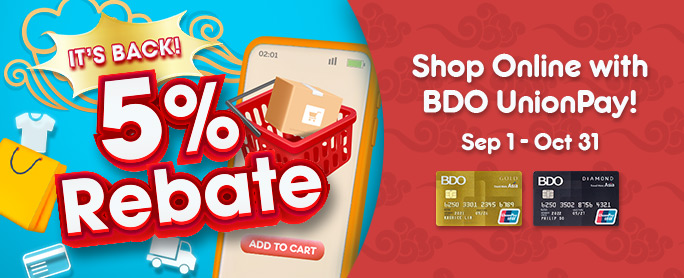 5% Rebate on Online Purchases