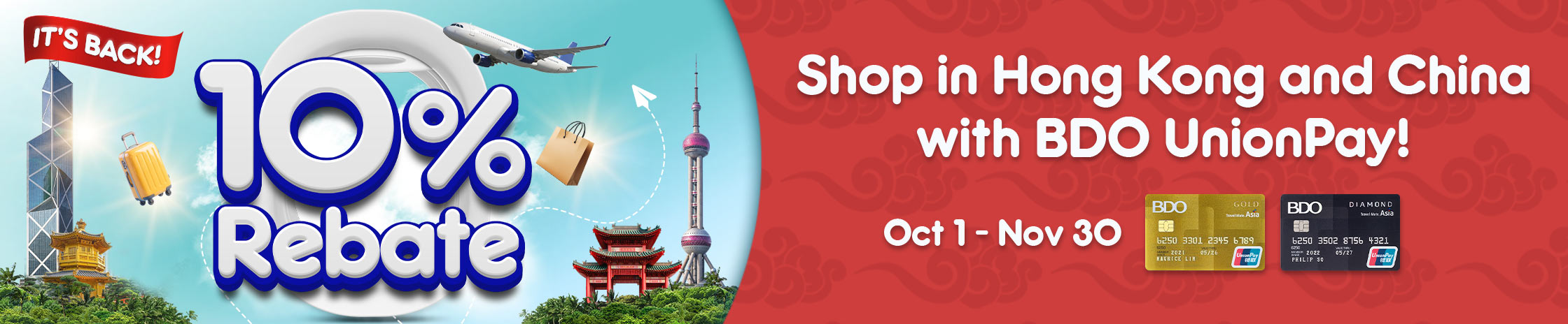 Up to 10% Rebate on Overseas Spend
