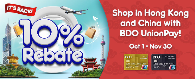 Up to 10% Rebate on Overseas Spend