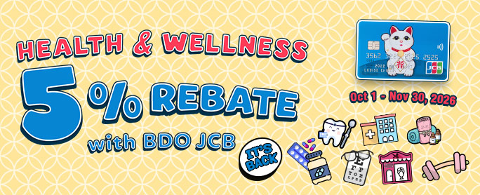 5% Rebate on Health and Wellness