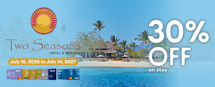30% OFF at Two Seasons Hotel and Resorts