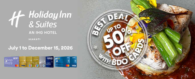Up to 50% OFF at Holiday Inn & Suites Makati