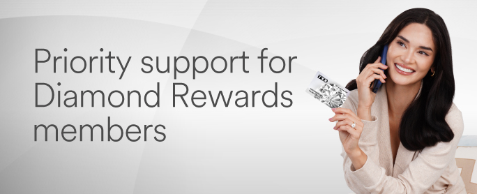 BDO Enjoy Priority Service with your Diamond Rewards membership official promo image