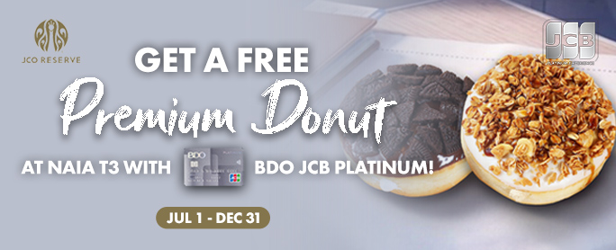 BDO FREE Premium Donut at J.Co Reserve official promo image