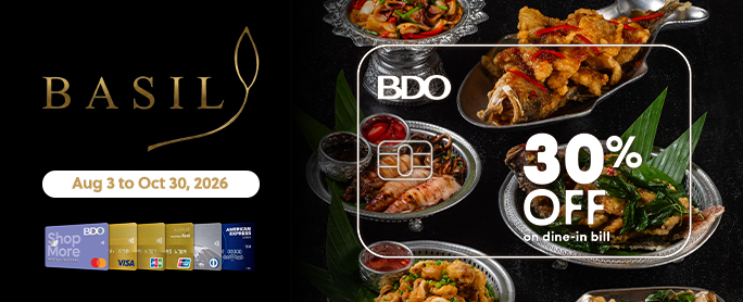 30% OFF at Basil