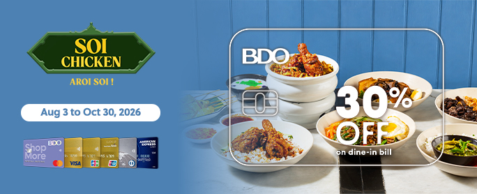 BDO 30% OFF at Soi Chicken official promo image