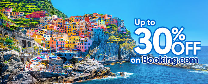 BDO Up to 30% OFF on Booking.com official promo image