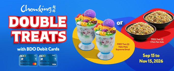 FREE Double Treats at Chowking