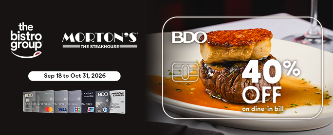 40% OFF at Morton’s The Steakhouse