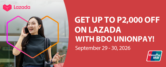 Up to P2,000 OFF on Lazada for First time Users