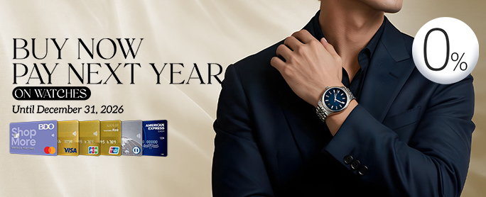 BUY NOW PAY NEXT YEAR on Watches