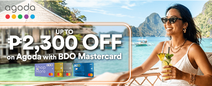 BDO credit card promo: Up to P2,300 OFF on Agoda
