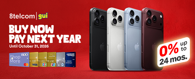 BDO installments credit card promo: BUY NOW PAY NEXT YEAR at 8telcom