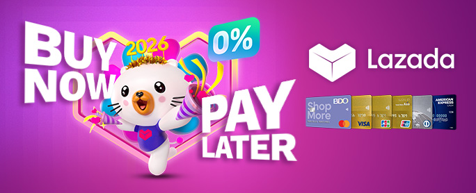 BDO BUY NOW PAY LATER on Lazada! official promo image